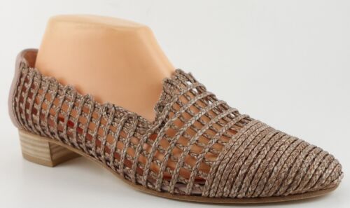 $355 STUART WEITZMAN INTERMEZZO Flax Twine Woven Designer COMFORT Loafers 8.5 - Picture 2 of 4