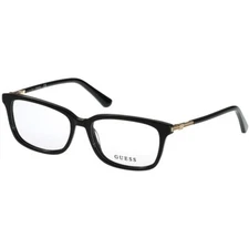 GUESS GU2907 Black 001 Women Plastic Optical Eyeglasses Frame 50-15-140 Petite