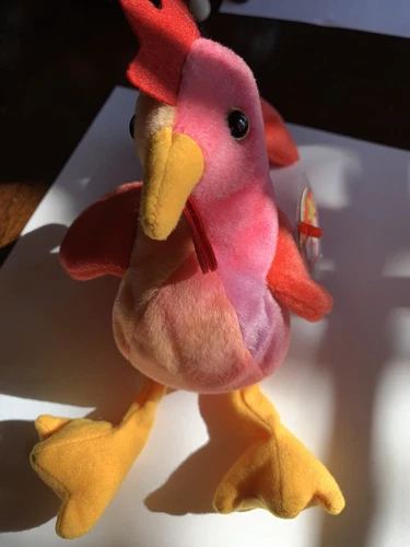 TY BEANIE BABY STRUT THE ROOSTER 1996 W/TAG RARE RETIRED VINTAGE