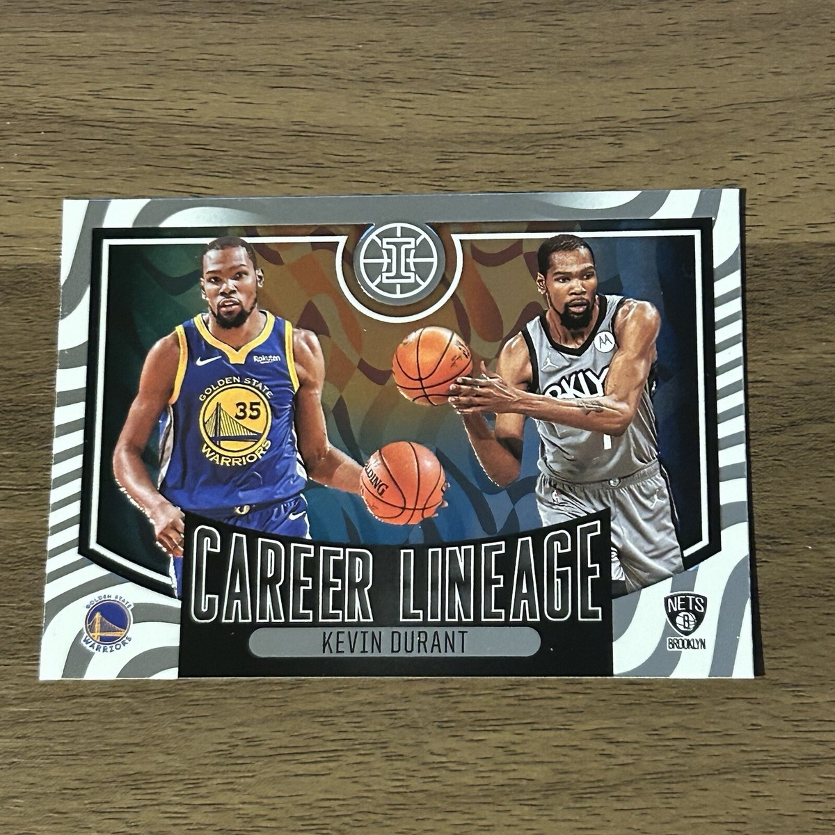 2021-22 Panini NBA Illusions Career Linage Kevin Durant Brooklyn