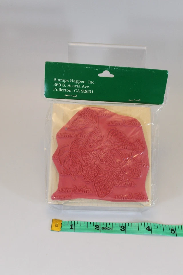 Stamps Happen клубника 4 дюйма квадратный дизайн Линды Грейсон 80249 - Изображение 2 из 4