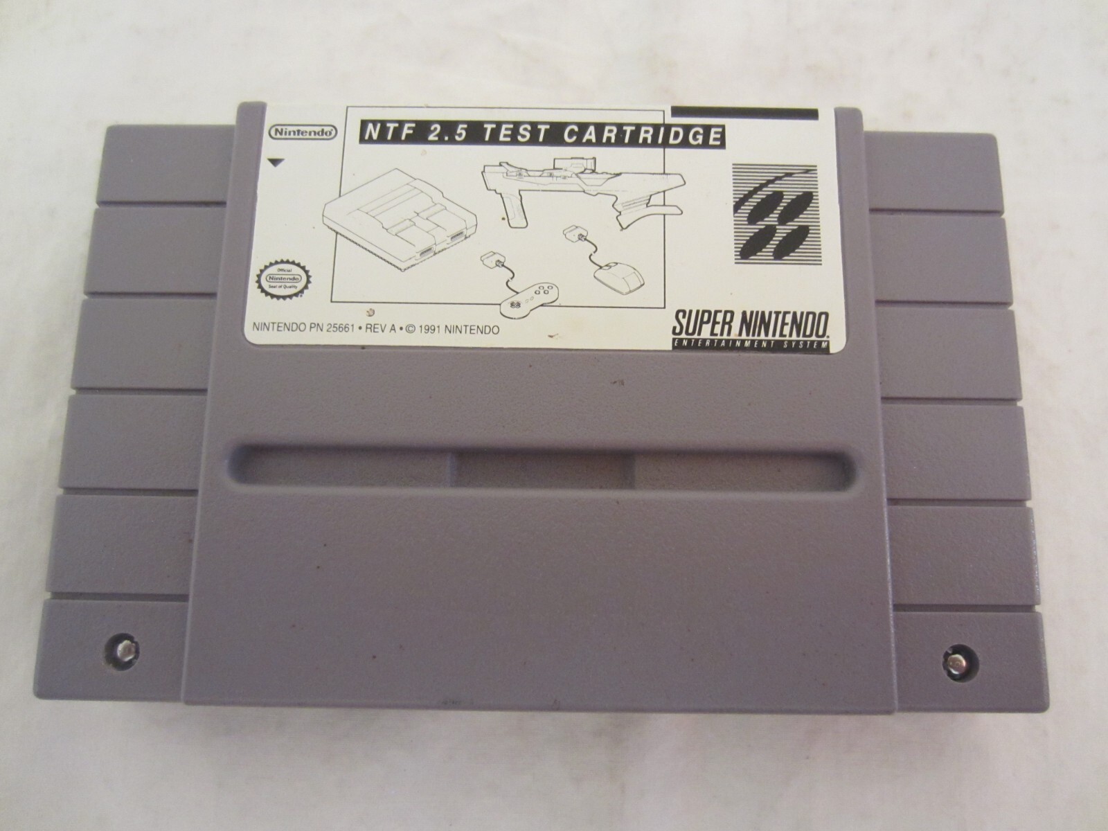 NTF 2.5 Test Cartridge Rev A SNES Super Nintendo 1991 Mario Not for Resale