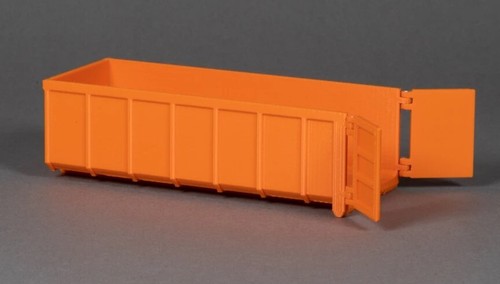 Accessoire de chantier de couleur orange – benne de manutention Cobra