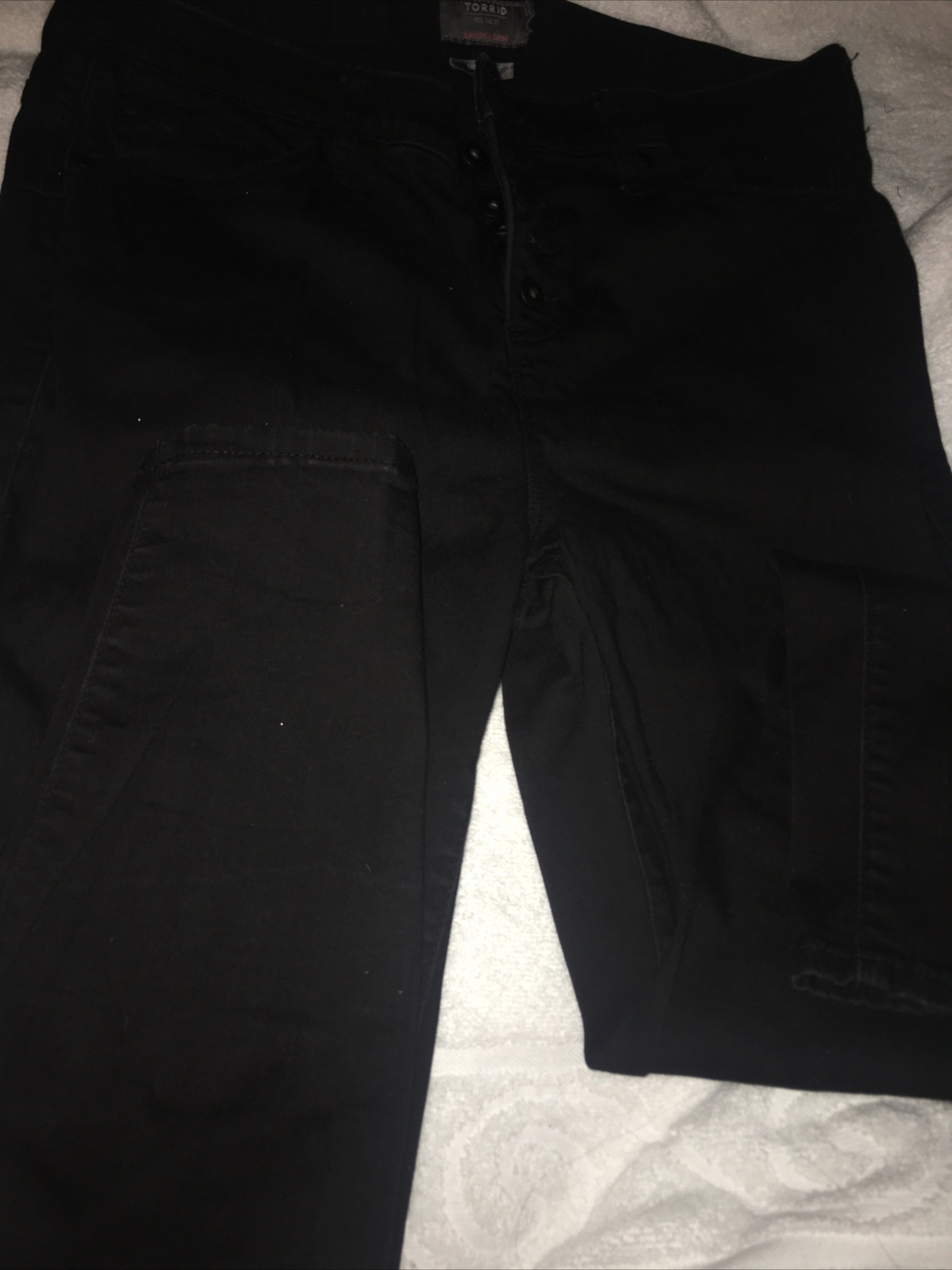 Torrid Bombshell Black Button closers,￼Skinny Jea… - image 2