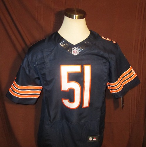 Chicago Bears Dick Butkus Herren Trikot, Nike On-Field, blau, angenäht Gr. 40, neu - Bild 3 von 11