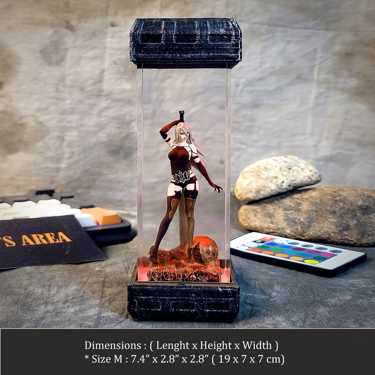 lamp Nier A2, Nier diorama lamp, Nier A2, gif for friend, Nier 