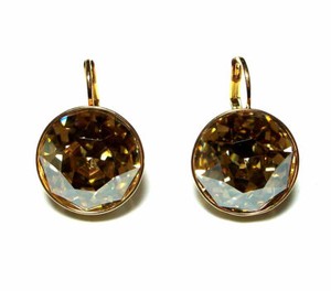 Authentic Large Round Bella Women Crystal Earrings Made with SWAROVSKI® Crystals
