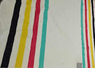 Wood Striped Vintage Blanket 5 Points 85'' X 71''