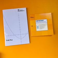 Texas Instruments TI-83 Plus Calculator Guide book Instruction Manual  CD ONLY