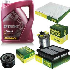 MANNOL 5 L Extreme 5W-40 Motor-Öl+MANN-Filter für Suzuki Jimny FJ 1.5 DDiS 4WD