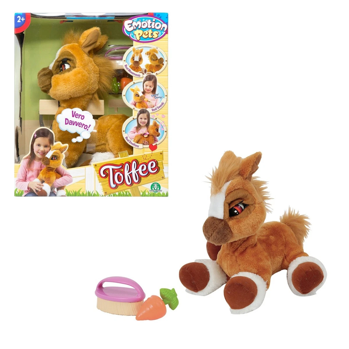 Jeu Peluche Interactif Emotion Animaux de Compagnie Toffee Jouet pour  Enfants