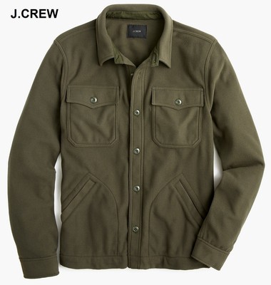 fleece button down shirt