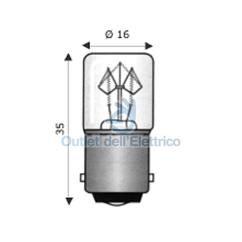 ARTELETA (Lyvia) LIR.35.130 LAMPADA T16X35 BA15D V.130