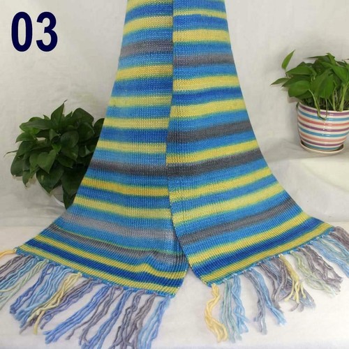 Sale 1Skein x50g Chunky Hand Wool Colorful Scarves Hand Knitting Crochet Yarn 03 - Picture 4 of 5