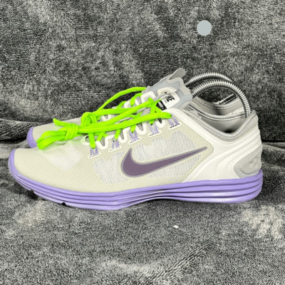 Nike Women's Lunar Hyper Workout XT Silver Purple Sz 8.5 Training