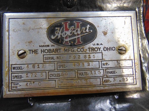 Hobart 4612 Commercial Meat Grinder, 115V, 1Ph, 1/4HP, 1725 RPM - Picture 13 of 22