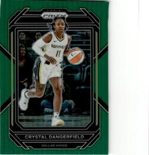 2023 Panini Prizm WNBA #29 Crystal Dangerfield Green Prizm Dallas Wings