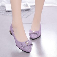 Scarpe da donna UK scintillanti slip da sposa diamante donna su décolleté damigella d'onore taglia UK