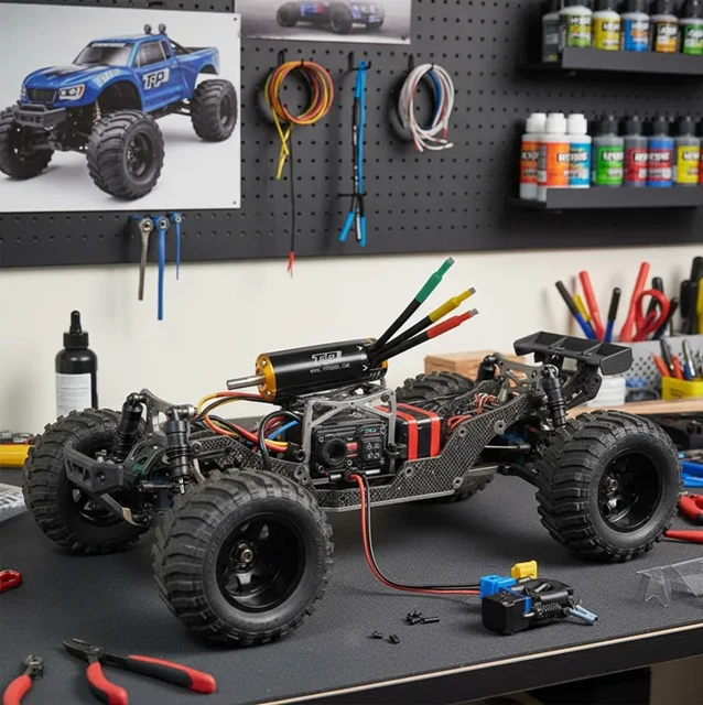 Motor sin escobillas TP POWER TP4060 SENSORED 40*92mm para RC 1/7 1/8 coche ESC Foto 2 de 4