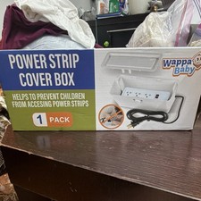 wappa Baby Power Strip Cover Box Child Safety Cover, White 1 Pack