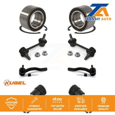 Front Bearing Lower Ball Joint Outer Tie Rod Link Kit (8Pc) For 07-12 Mazda CX-7