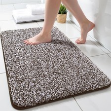 Bathroom Rug 17x24 Inch, Soft Absorbent Small Bathroom Rug for Shower Floor, ...