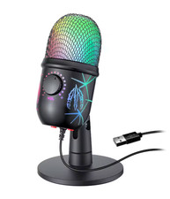 Gaming Microphone USB Microphone for PC Condenser Podcast Mic for Studio