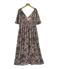 SLOBE citron Dresses Dark RedxNavyxWhiteetc.(Patterned) 2200608706139