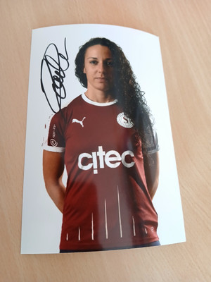Signiertes Foto Paula Serrano Servette Genf Frauen NEU 