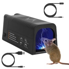 Electric Rat Trap Reusable Mice Rodent Zapper Indoor Pest Control Rechargeable