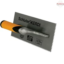 Tile Trowel Metal Square-Notch 1/8x1/8 for Waterproof Membrane Installation