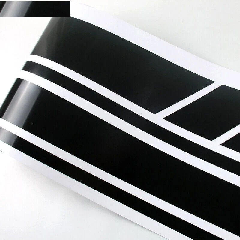 Calcomanía adhesiva de vinilo a rayas laterales del techo del capó del coche para Mercedes Benz W205 AMG C63 Foto 2 de 4