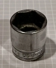 Snap-on (underlined) Tools 3/8" Drive 6-Point SAE 3/4" Shallow Socket  FS241 USA