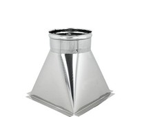 TRAMOGGIA CON ALETTE INOX 300X300 MONO PARETE