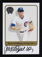 2001 Fleer Greats of the Game Auto Ryne Sandberg Auto HOF b6j