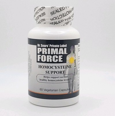Dr. Sears' Primal Force HOMOCYSTEINE SUPPORT - 60 Vegetarian Caps - Heart Health