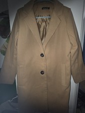 Boohoo Peacoat. Made In Italy Brushed Wool Look Lined Women’s Coat