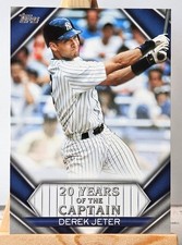 Derek Jeter 20 Years of the Captain insert 2020 Topps NY New York Yankees