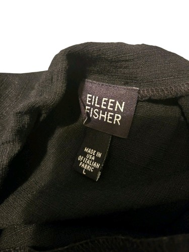 Falda Eileen Fisher Negra Lino Viscosa Ligera Negra Envoltura Talla Grande 14 - Imagen 5 de 13