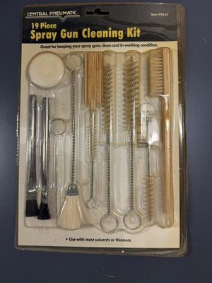 CENTRAL PNEUMATIC 19 Piece Spray Gun Cleaning Brush Kit #99634