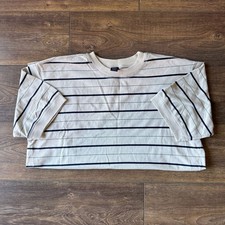 Vintage Lands' End Striped T-Shirt Men's Size L 42-44 Made in USA