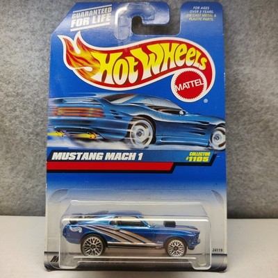 Hot Wheels 1999 First Editions 1970 Blue MUSTANG MACH 1  Collector #1105 - Nice!