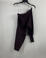 NWT Express Plum One Shoulder Dress Womens Size S