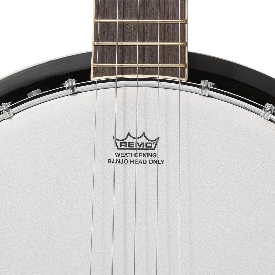 5-String Banjo Guitar 24 Bracket with Closed Solid Back and Geared 5th Tuner - Image 3 of 4
