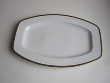 HUTSCHENREUTHER SERIE FAVORIT m. ORNAMENT-GOLDRAND elfenbein Servierplatte 32 cm