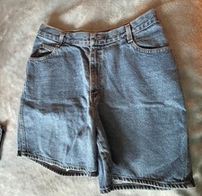 Vintage Gitano Denim Jeans Shorts Women's Size 16 Blue Stone Wash