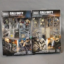 2 Mega Construx Call of Duty minis minifigs Black Ops Standoff snipers mercs