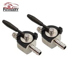 2x Heavy Duty Steel Fuel Gas Shut-Off Valve In-line Cut-Off ATV FOR Kart Mower