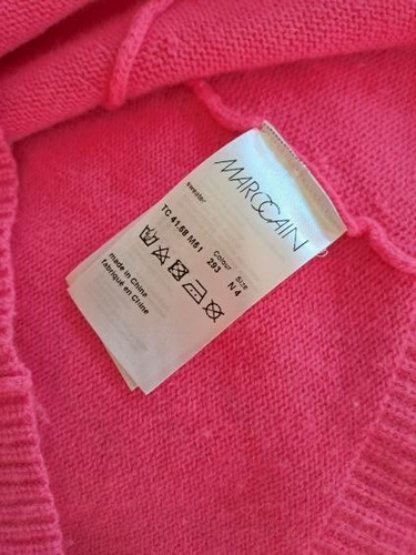 Marc Cain Pullover Wolle Kaschmir neon pink N4 - 40 - Bild 4 von 6