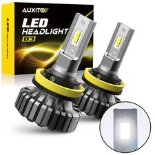 AUXITO H11 H8 LED Headlight Kit Low Beam Bulbs Super Bright 6500K White 60000LM